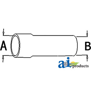 UW4404   Upper Hose---Replaces 10A21032